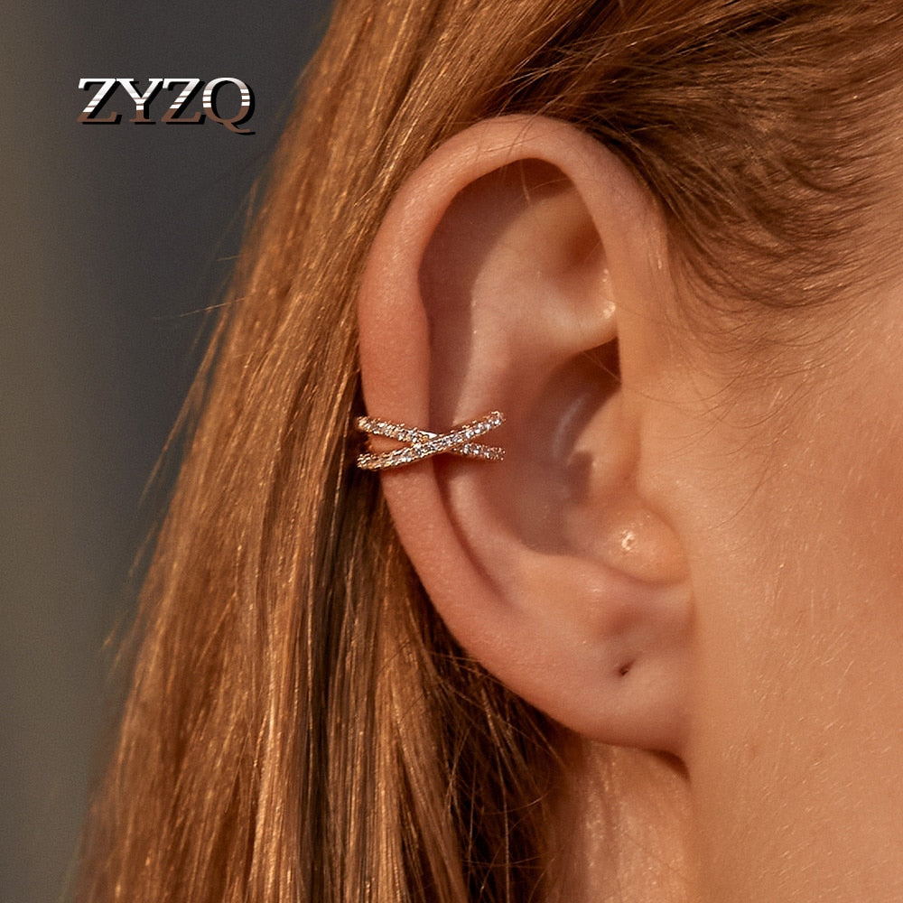 ZYZQ 1PC Metal No Pierced C Shape Ear Cuff