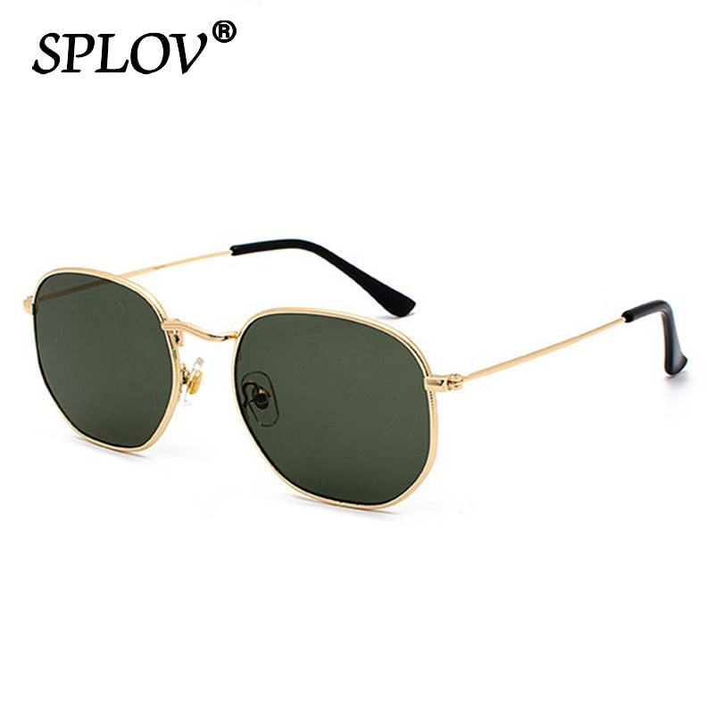 Men Women Sunglasses Square Polygon Sun Glasses Clasic Brand