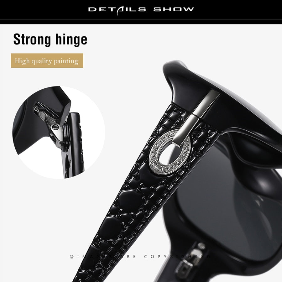 Polarized UV400 Gradient Lens Fashion Luxury Ladies Vintage Sun Glasses