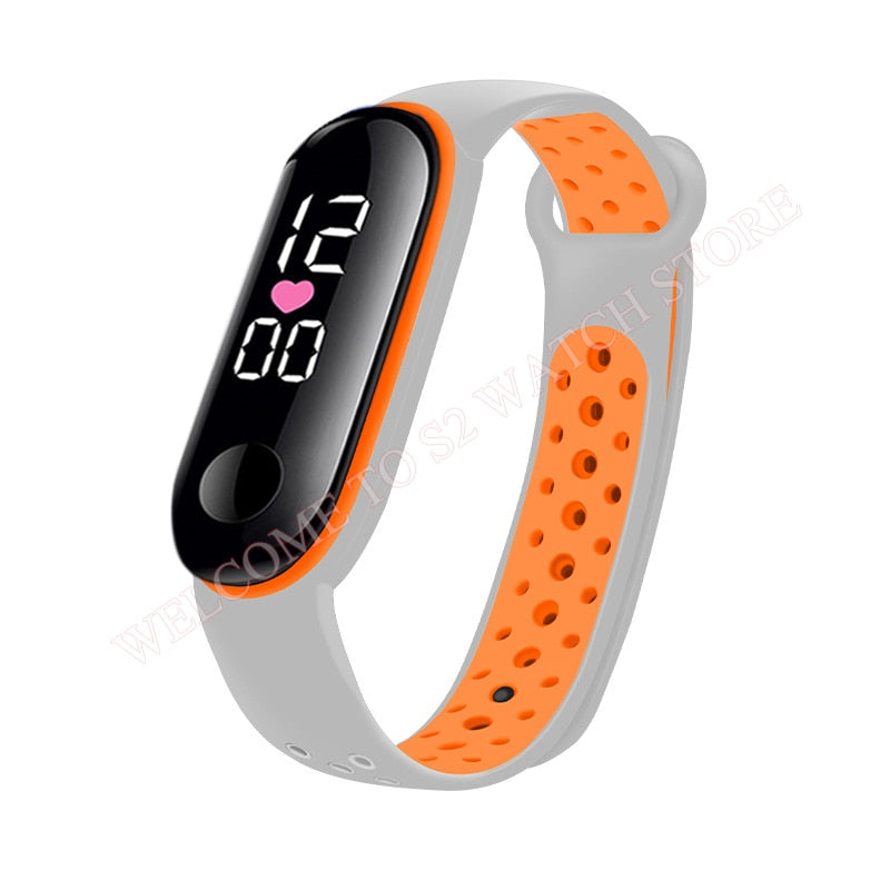 Candy Color Silicone Strap Watch LED Digital Watch Bracelet