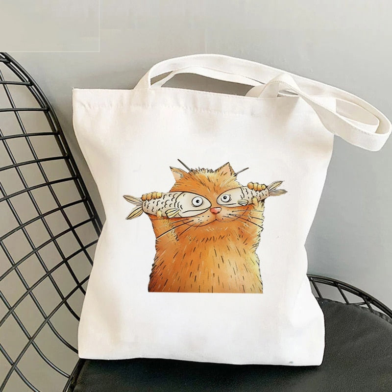 Cat Shark Shopping Bag