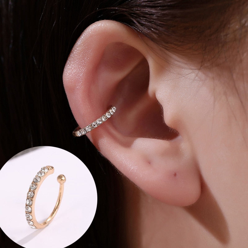 ZYZQ 1PC Metal No Pierced C Shape Ear Cuff