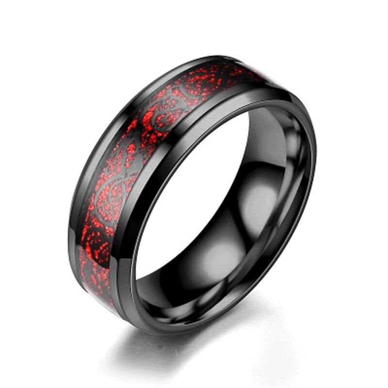 MixMax 20pcs Mix Colors Dragon Pattern Stainless Steel Ring - Jeglowstore