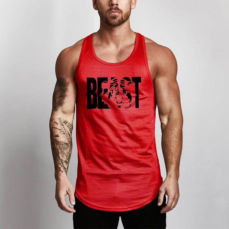 Summer Brand Fitness Tank Top Men Bodybuilding
