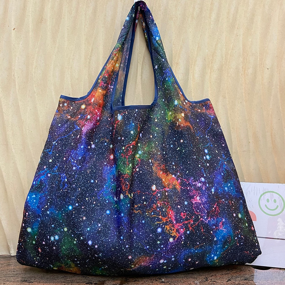 Reusable Large Cartoon Folding Washable Shopping Bag - Jeglowstore