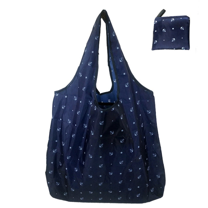 1 Piece Foldable Reusable Eco-friendly Waterproof Tote Bag