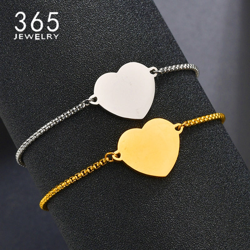 Personalized Stainless Steel Engrave Photo Name Bracelet