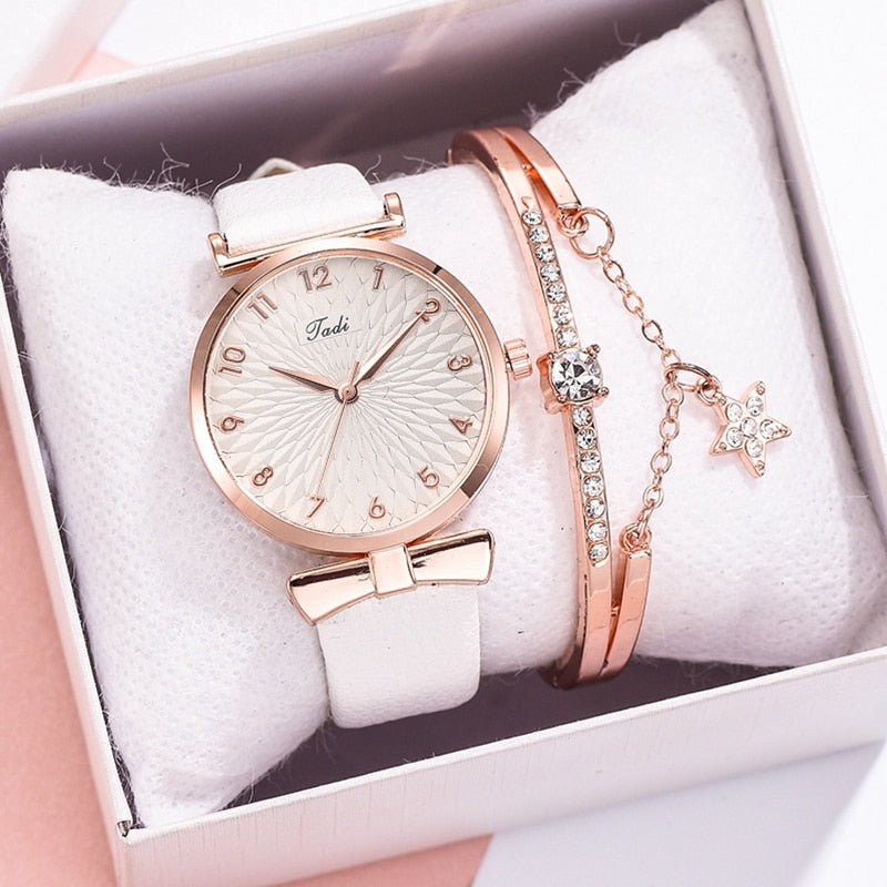 Luxury Women Bracelet Quartz Magnetic Watch