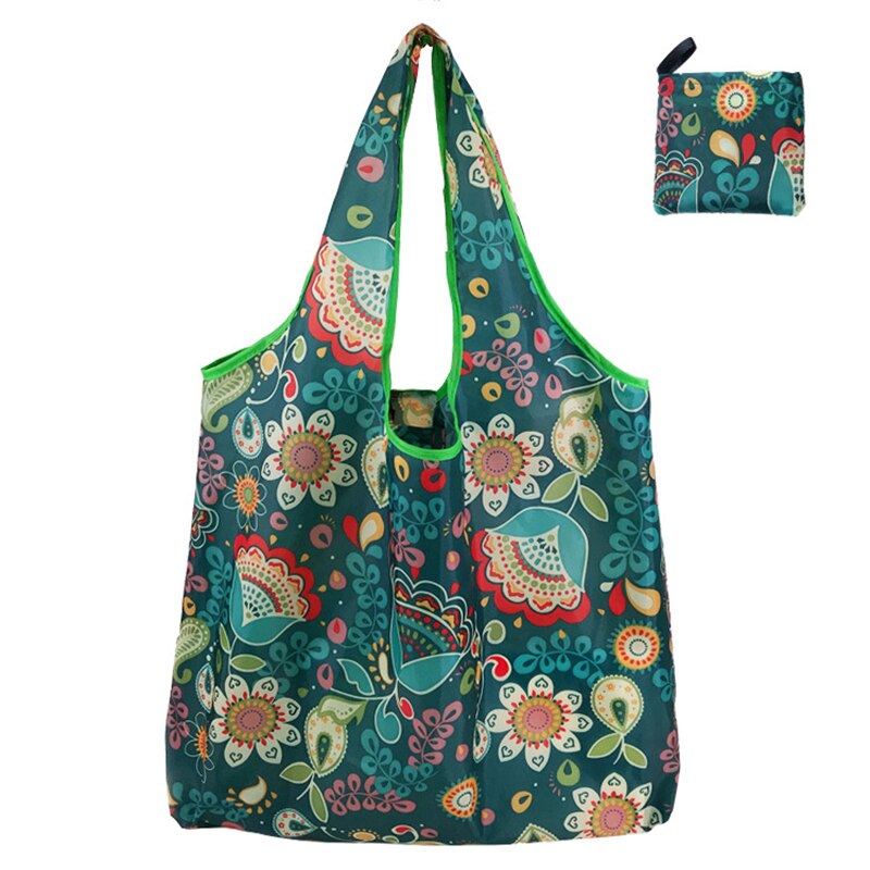 1 Piece Foldable Reusable Eco-friendly Waterproof Tote Bag