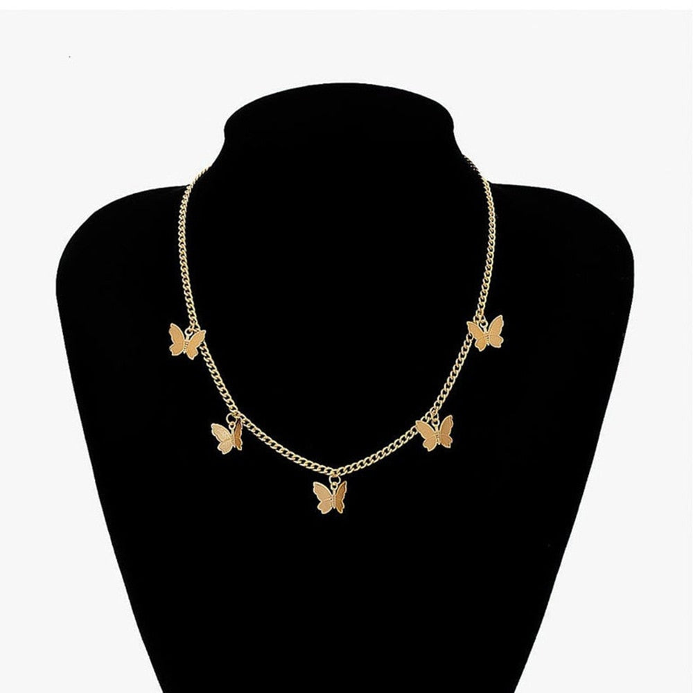 Gold Color Star Party Women Pendant Necklace