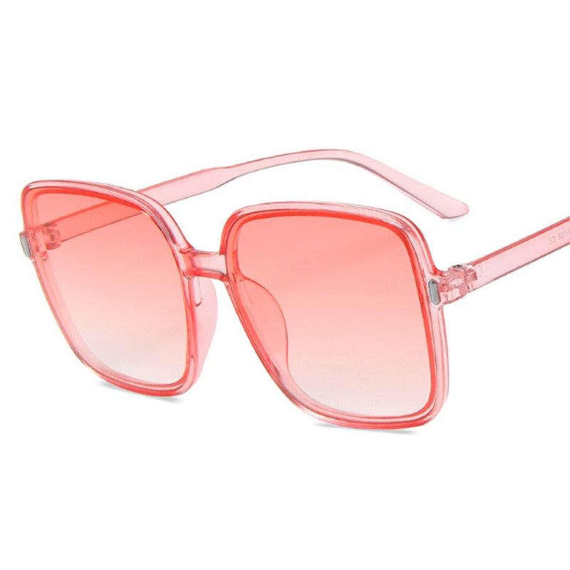 Retro Vintage Gradient Fashion Designer Square Sunglasses
