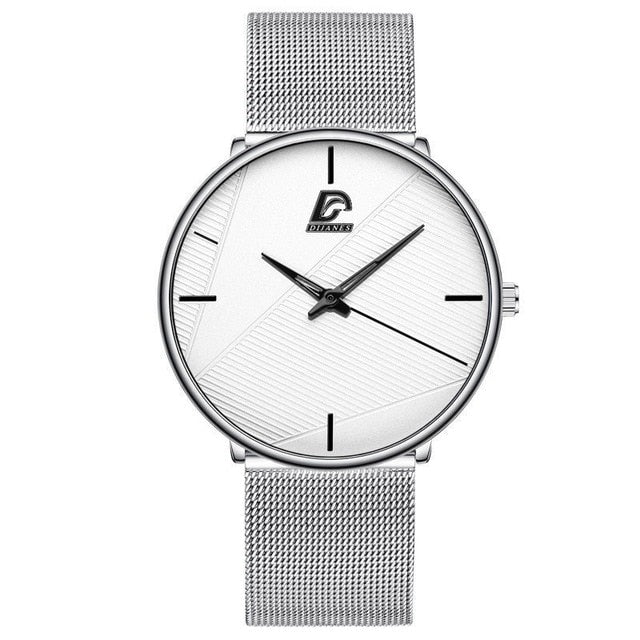 Minimalist Fashion Ultra-thin Watch Simple Men Business Quartz Wristwatch - Jeglowstore