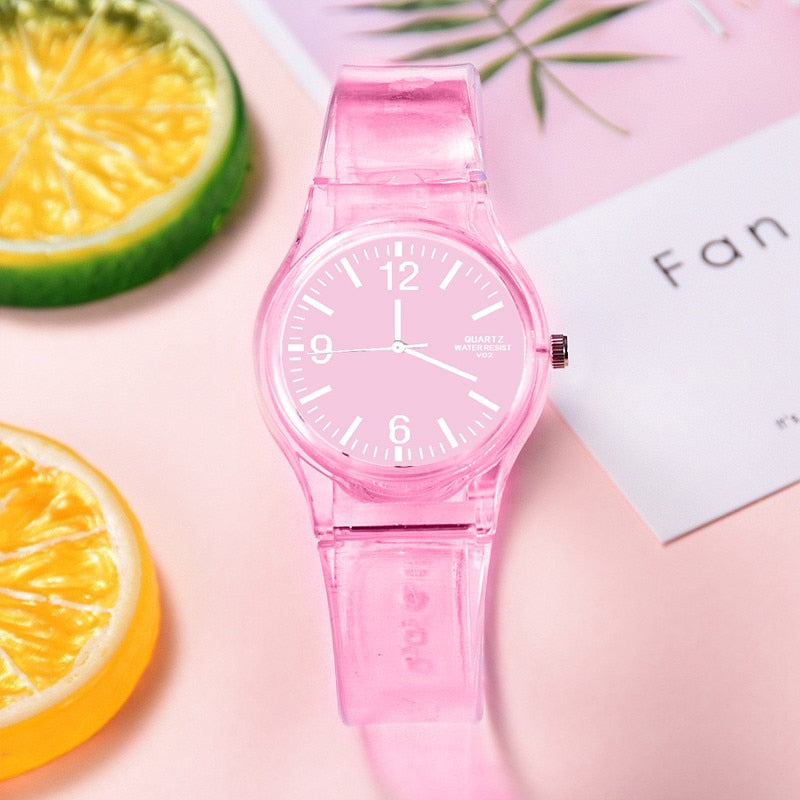 Silicone children's quartz fashion retro classi watch