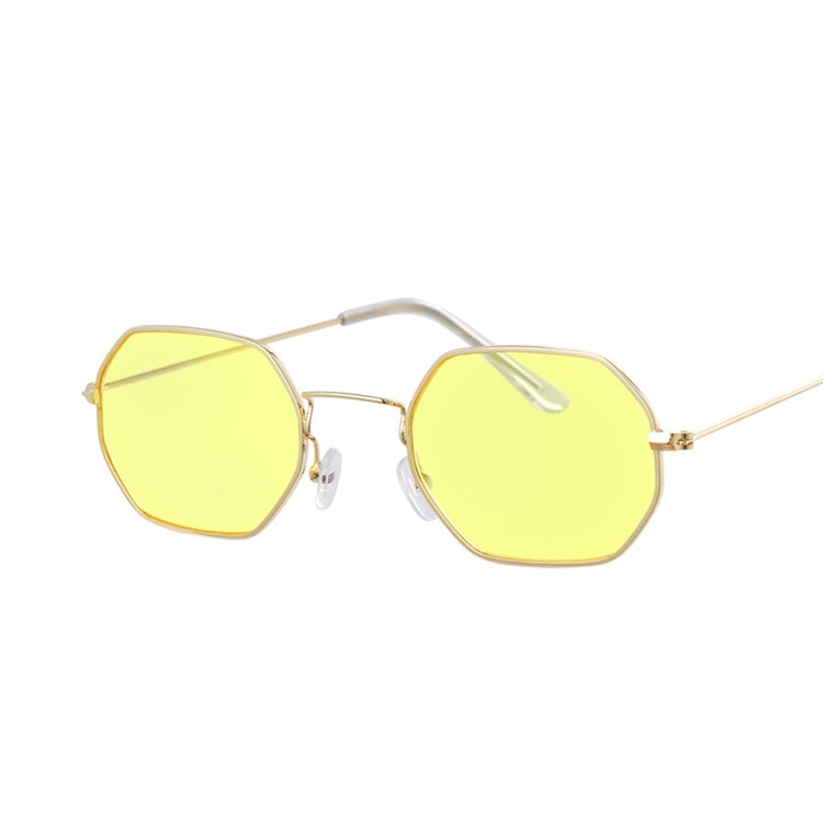 Fashion Small Metal Frame Square Sunglasses