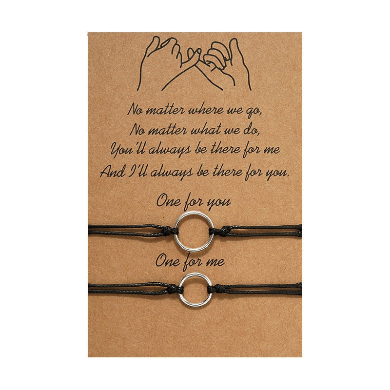 2pcs/set Charm Couple Friendship Bracelet