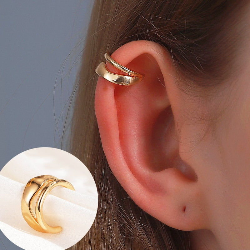 ZYZQ 1PC Metal No Pierced C Shape Ear Cuff