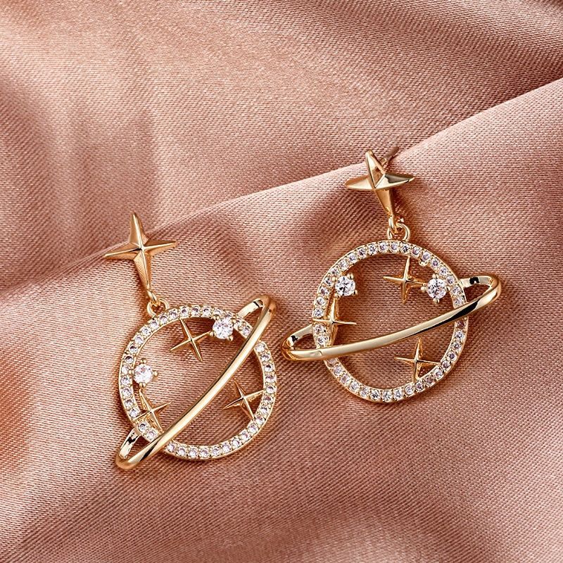 Shell Acetate Geometric Irregular Enamel Stud Earrings