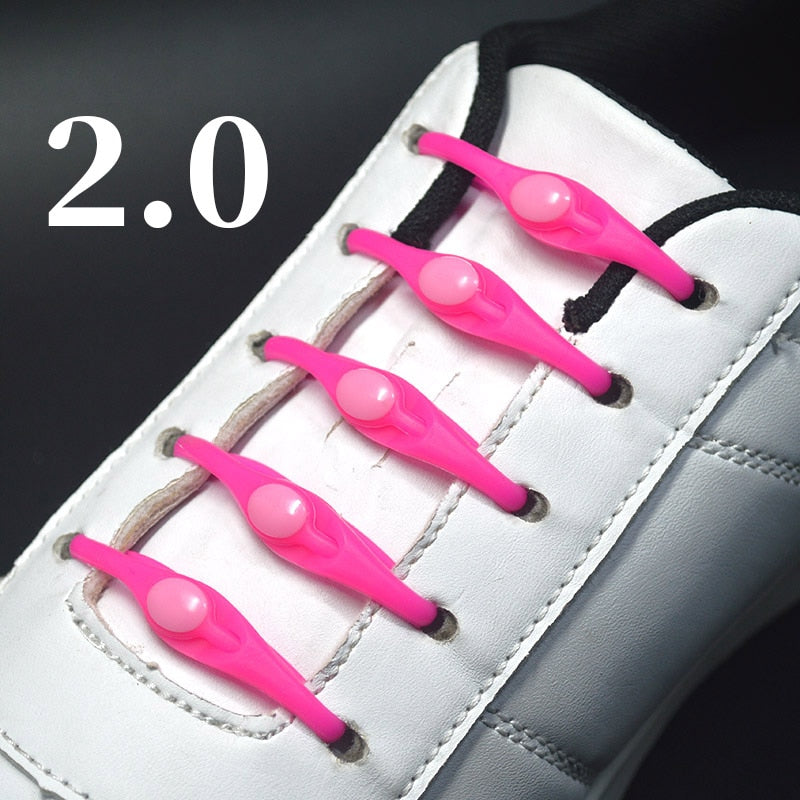 16pcs Silicone Shoelaces Round Elastic Shoe Laces - Jeglowstore