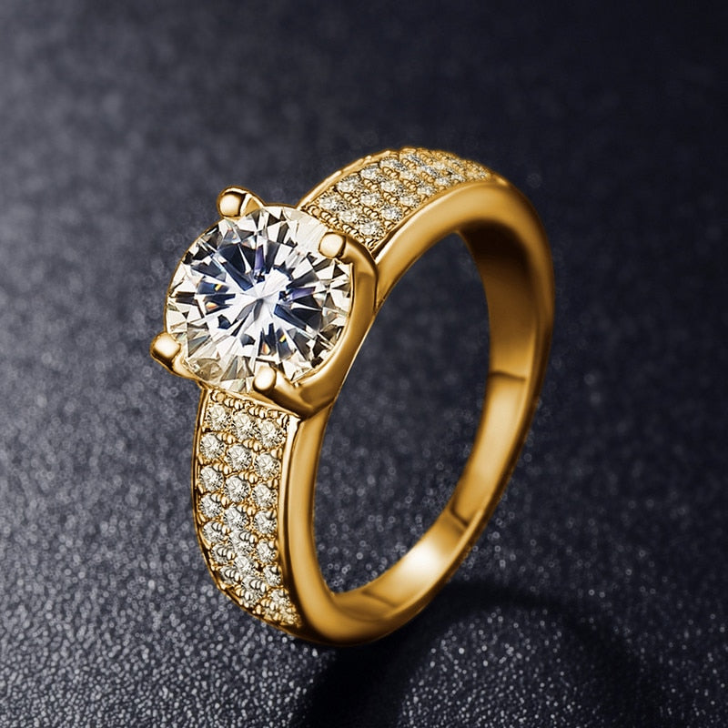 Allergy Free Pure Yellow Gold Color Tibetan Silver Ring