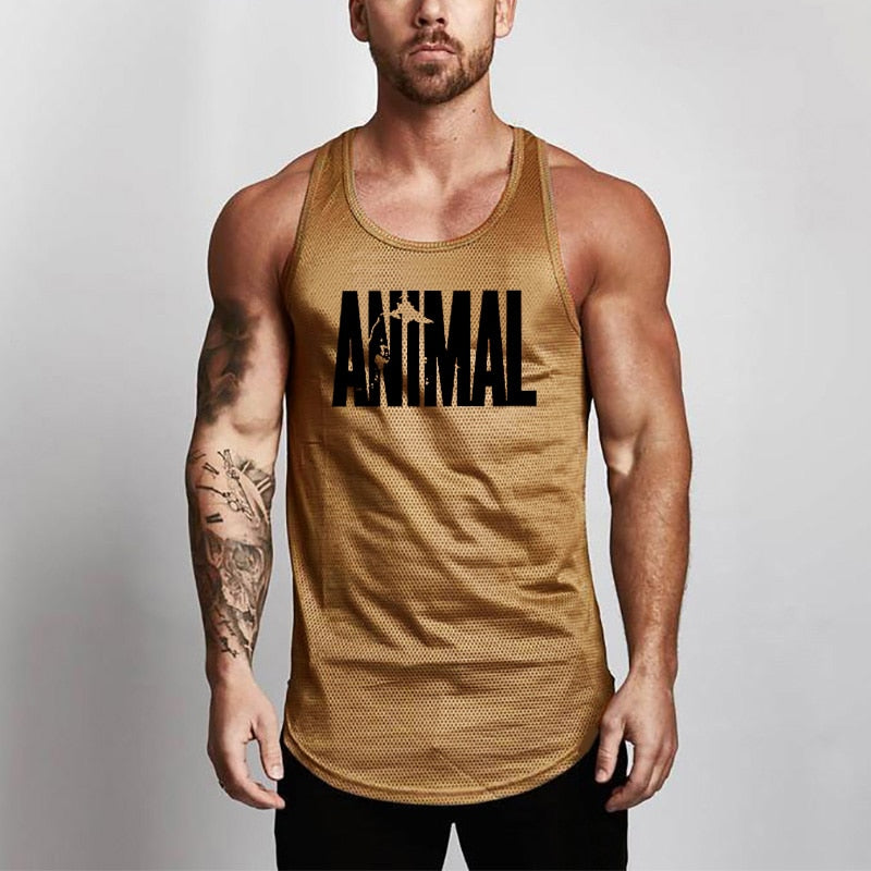 Summer Brand Fitness Tank Top Men Bodybuilding