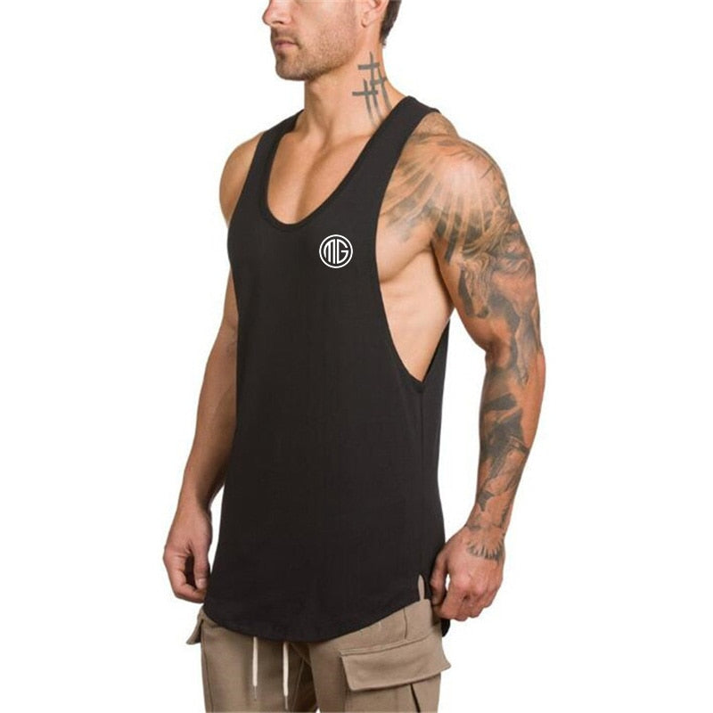 Ccotton singlets canotte bodybuilding stringer tank top