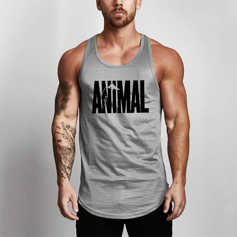 Summer Brand Fitness Tank Top Men Bodybuilding