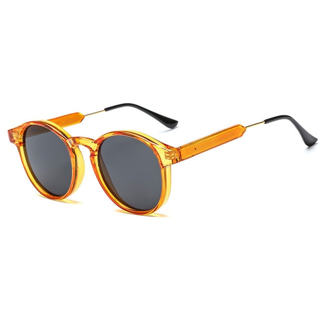 2022 Retro Round Transparent Sunglasses