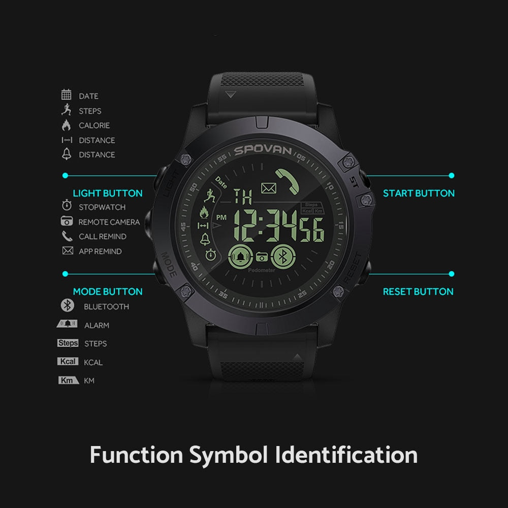 Professional 5ATM Waterproof Bluetooth Digital Alarm Clock For iOS Android Phone