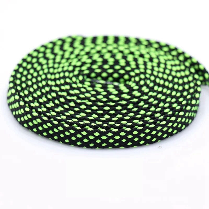 1 pair shoelace Fashion Polyester Sneaker Shoe Lace Colors Checkered Double Layer Hollow Flat Shoelaces 100/120/140CM PD1