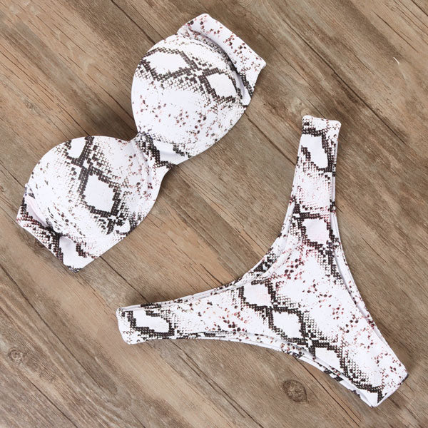 RUUHEE Bandeau Bikini Swimwear Women Swimsuit