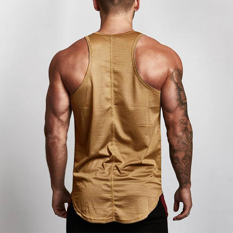 Summer Brand Fitness Tank Top Men Bodybuilding