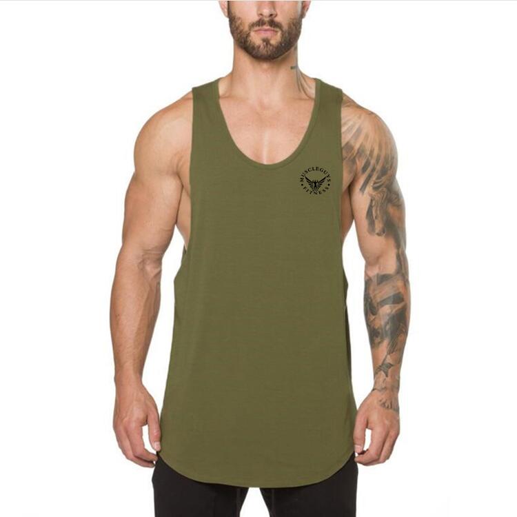 Ccotton singlets canotte bodybuilding stringer tank top