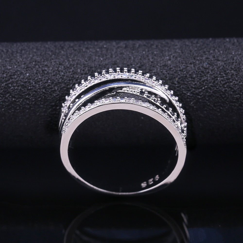 Huitan New Twist Ethnic Style Women Finger Ring