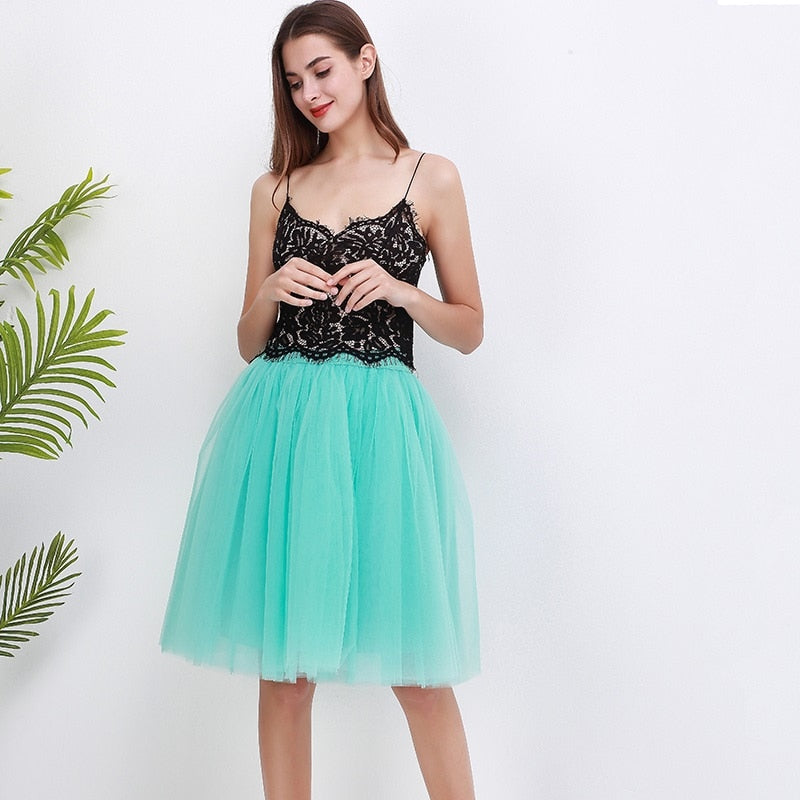 Quality 5 Layers Fashion Tulle Pleated TUTU Skirt