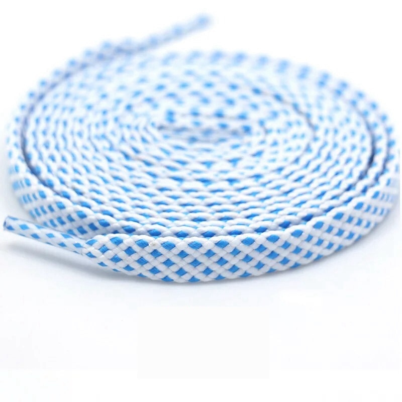 1 pair shoelace Fashion Polyester Sneaker Shoe Lace Colors Checkered Double Layer Hollow Flat Shoelaces 100/120/140CM PD1