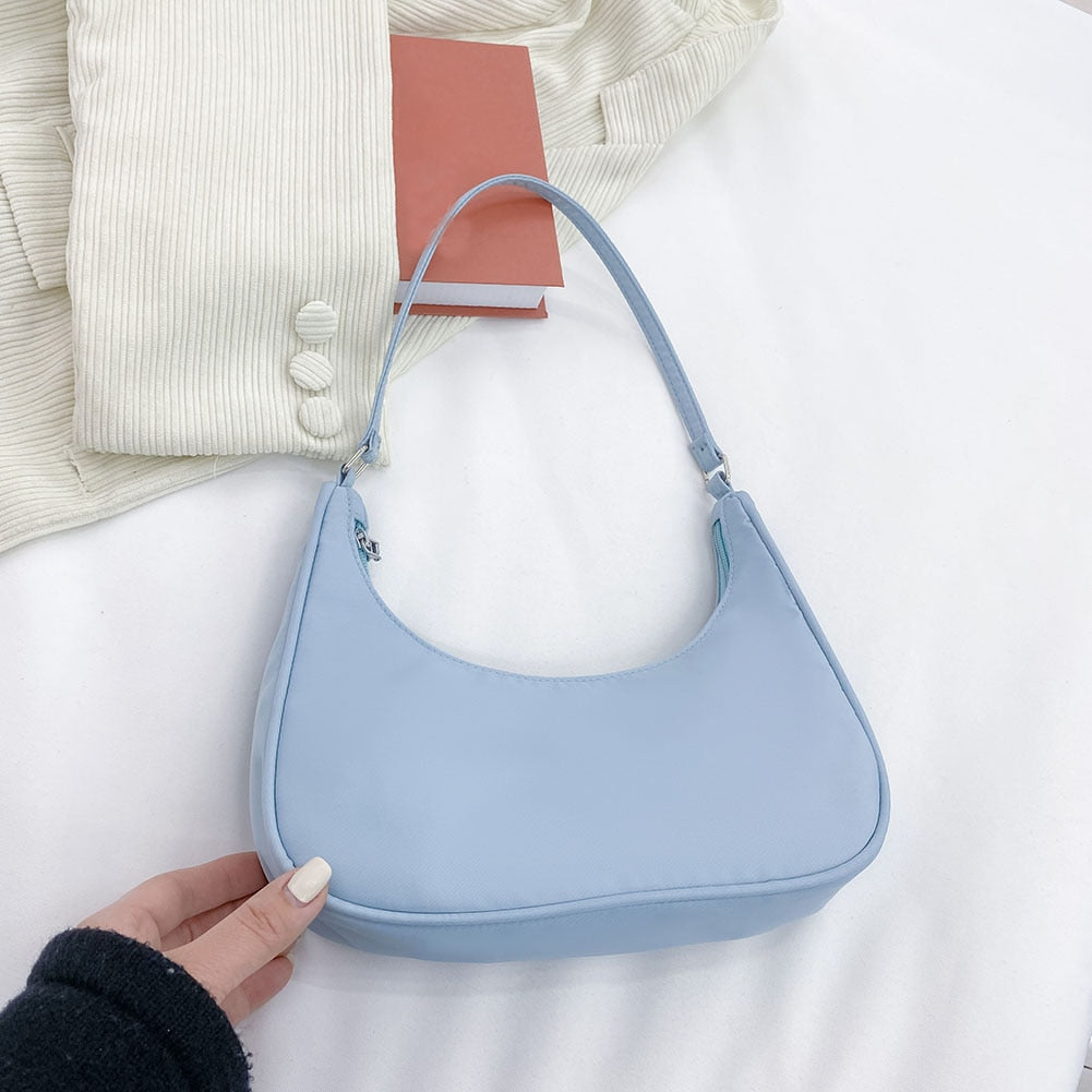 PU Leather Solid Color Chain Shopper Shoulder Bags