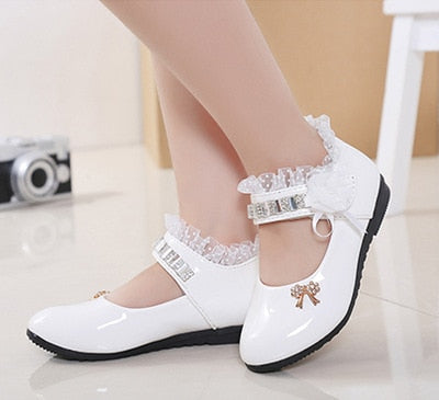 Elegant Princess PU Leather Sandals Kids Girls