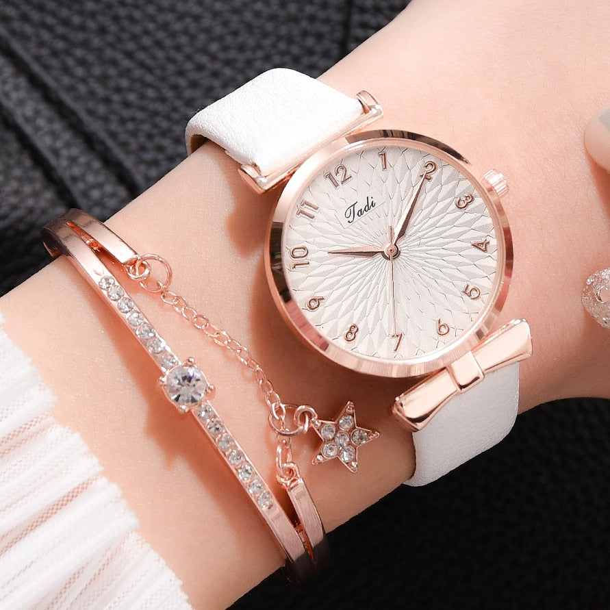 Luxury Women Bracelet Quartz Magnetic Watch
