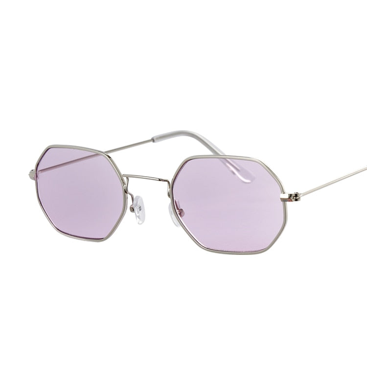 Fashion Small Metal Frame Square Sunglasses