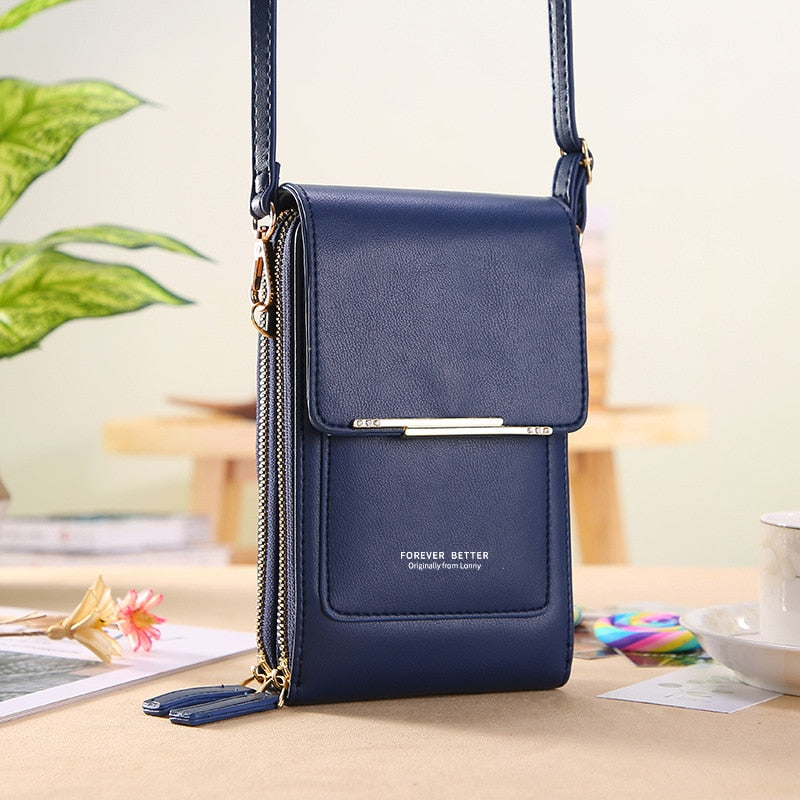 Buylor Soft Leather Women's Bag Wallets Touch Screen Cell Phone Purse Bags of Women Strap Handbag Female Crossbody Shoulder Bag