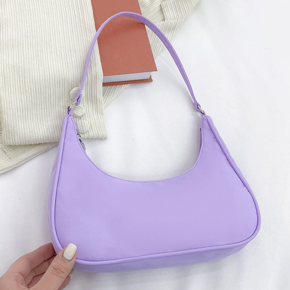 PU Leather Solid Color Chain Shopper Shoulder Bags