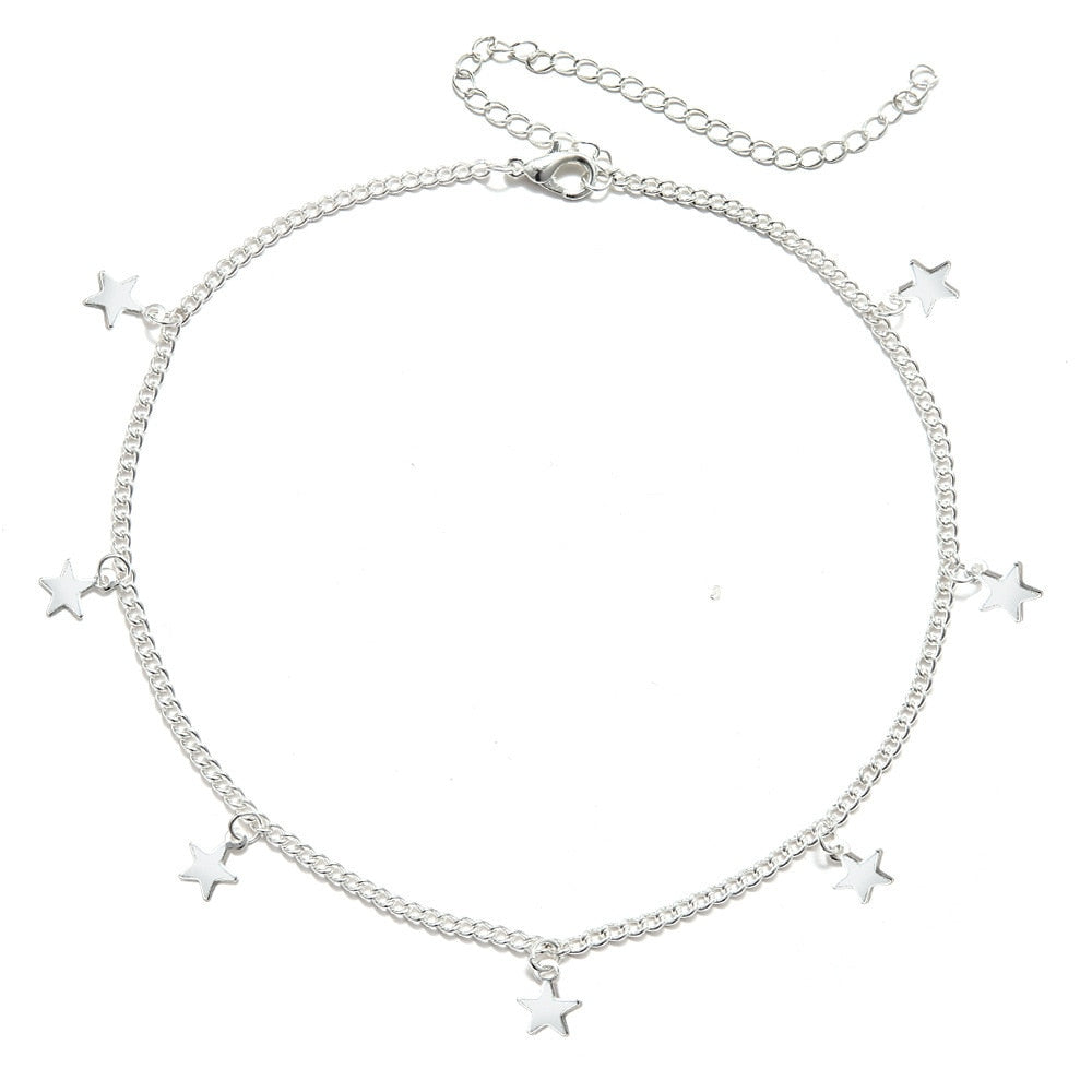Gold Color Star Party Women Pendant Necklace