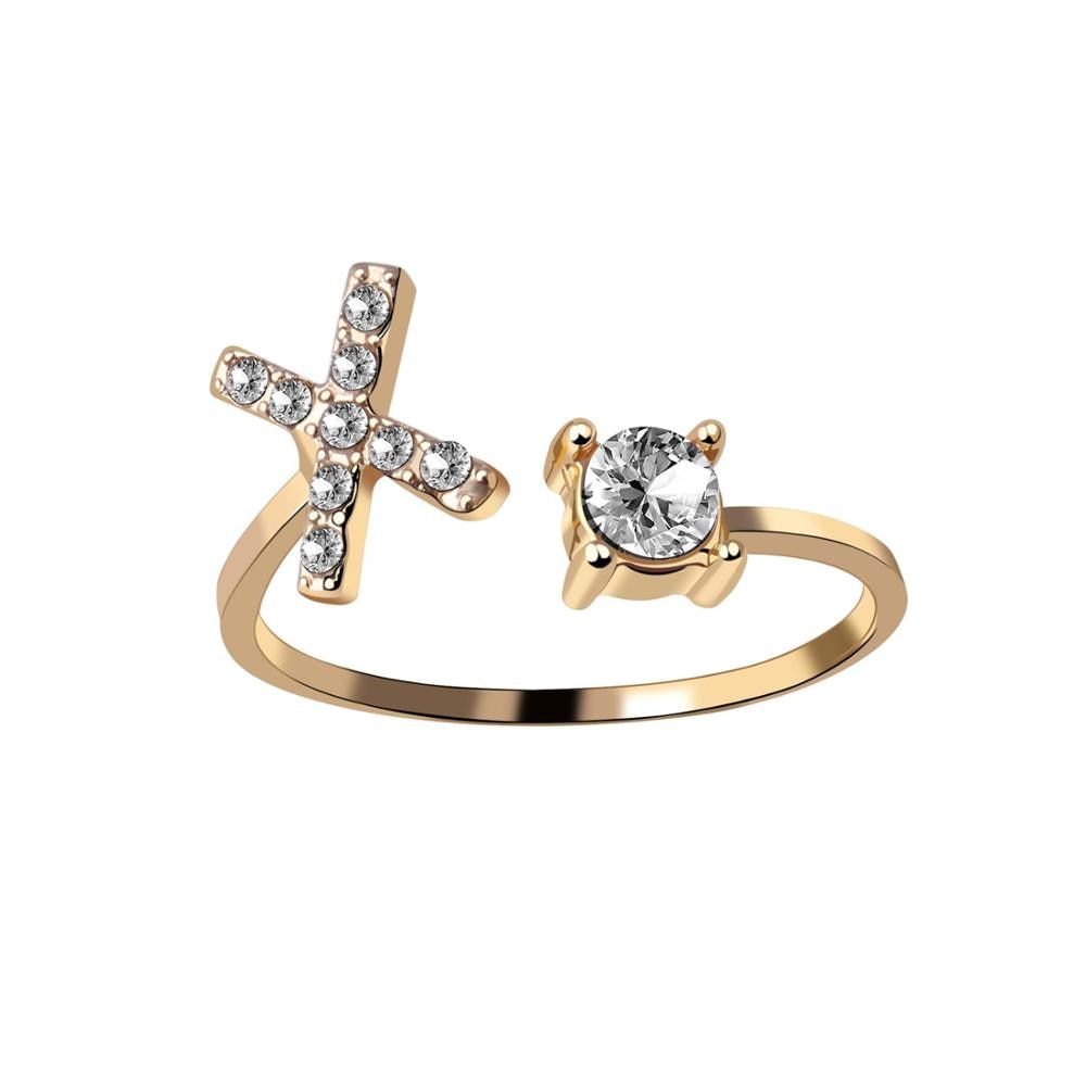 Fashion 26 Initial Letter Silver Color Ring