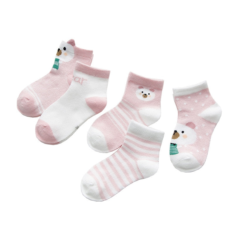 5Pairs/lot 0-2Y Infant Baby Socks Baby Socks