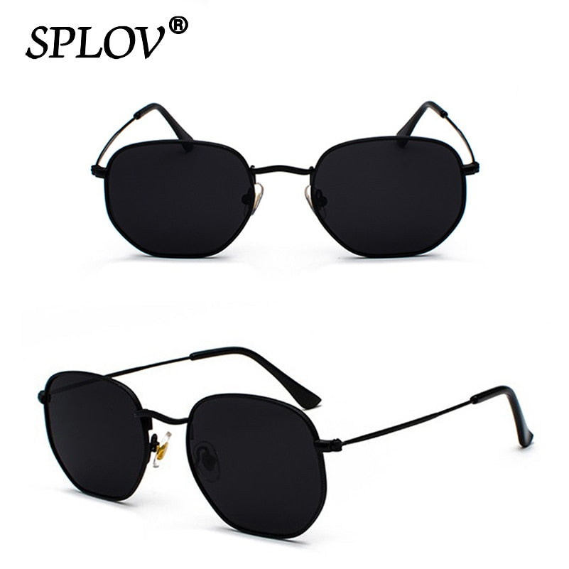 Men Women Sunglasses Square Polygon Sun Glasses Clasic Brand