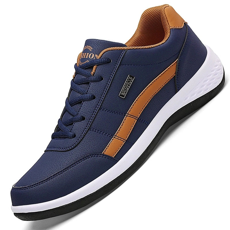 Leather Casual Italian Breathable Leisure Male Sneakers