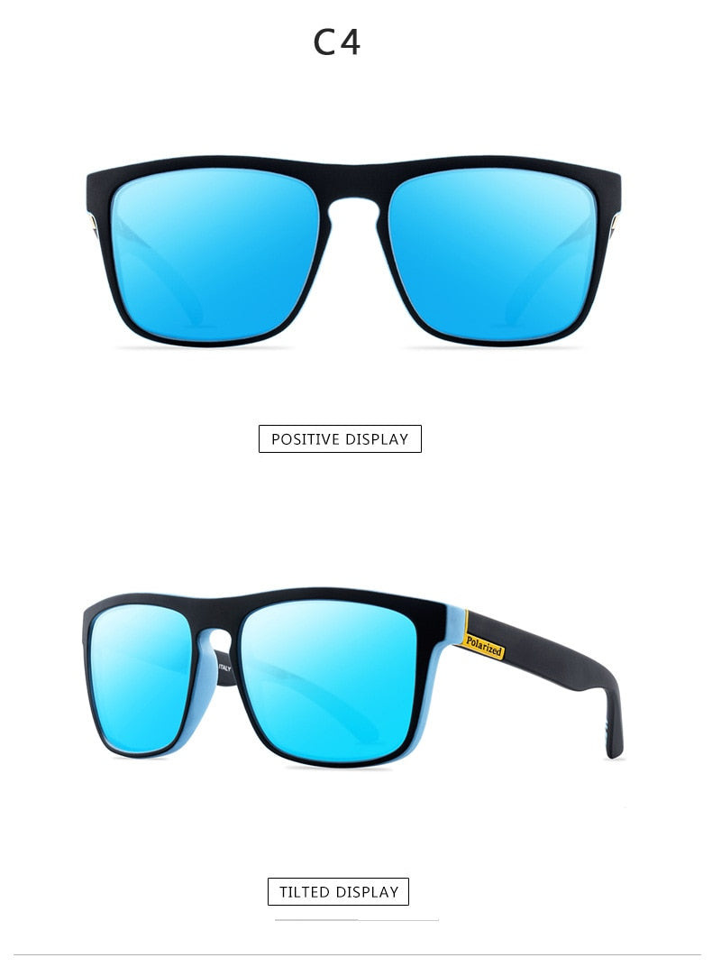 DJXFZLO Polarized Classic Design Mirror Square Sunglasses