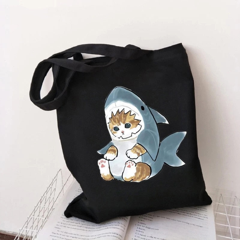 Cat Shark Shopping Bag