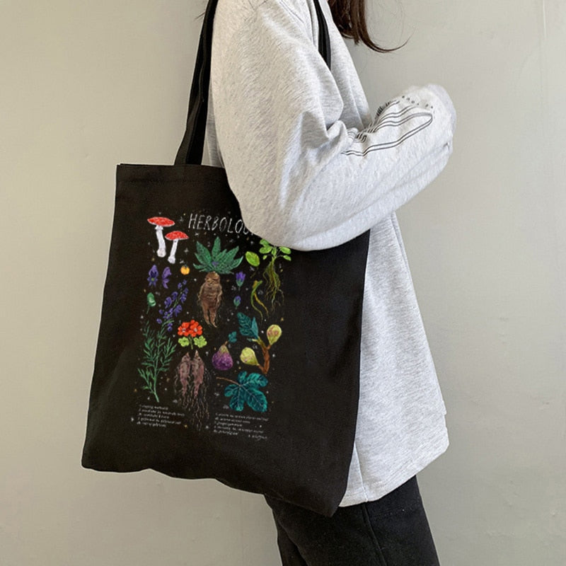 Mushroom Shoulder Canvas Bag