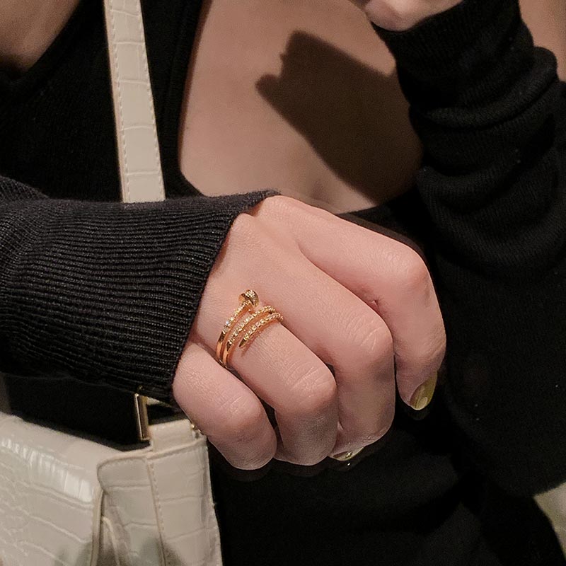 Real Gold Plated AAA Zircon Ring